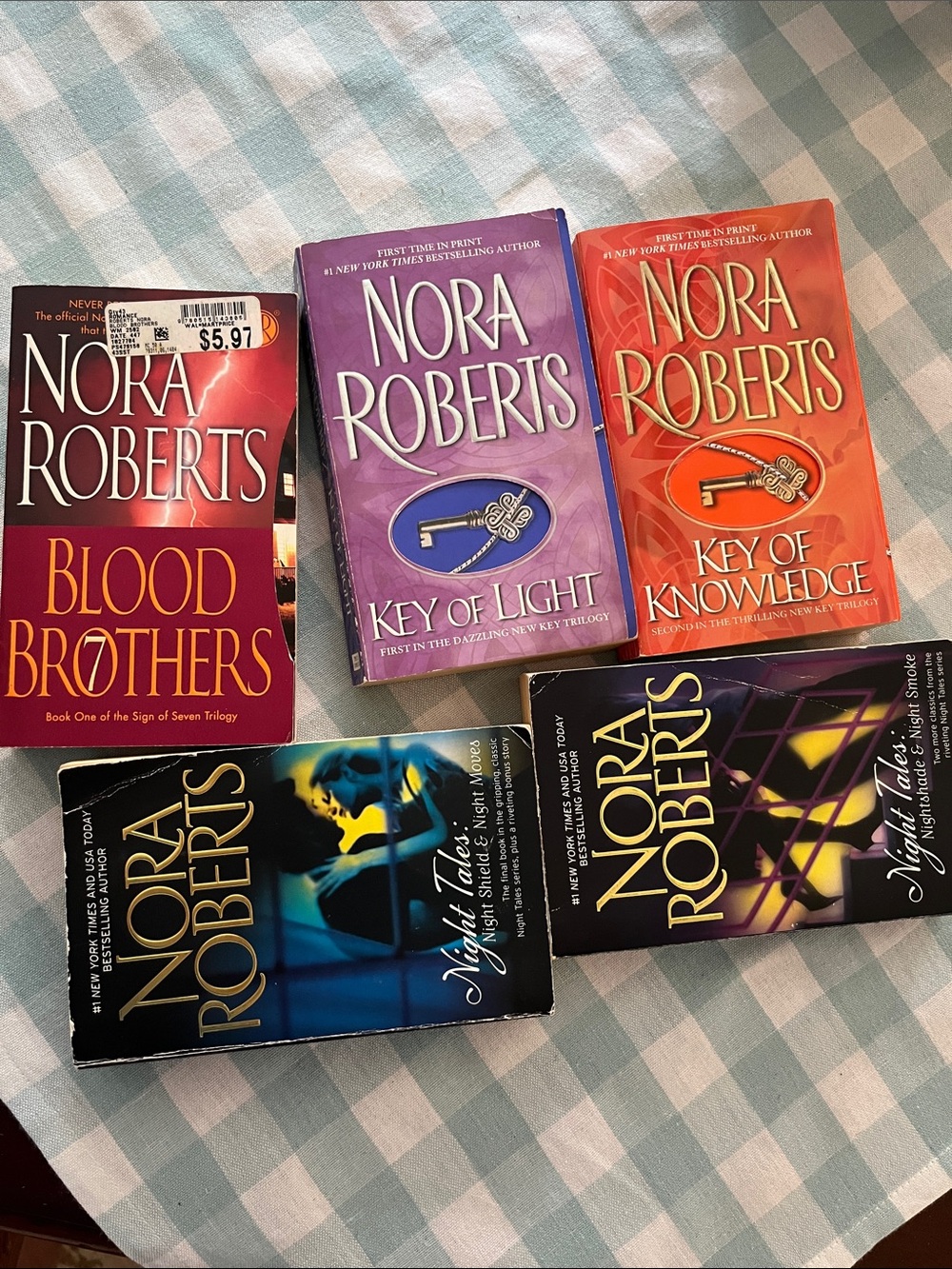 Nora Roberts Paperback Book Lot - 5 Multiple Titles - Colorful Covers